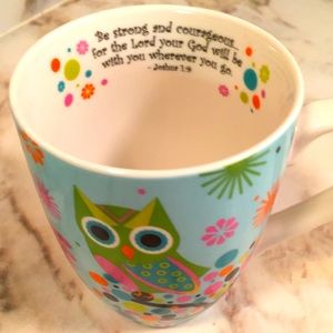 Divinity Inspirational Religious Owl Coffee Mug